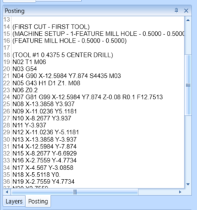 G-code for drilling holes