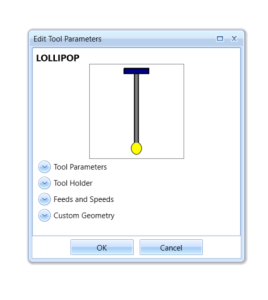 Undercut tool settings